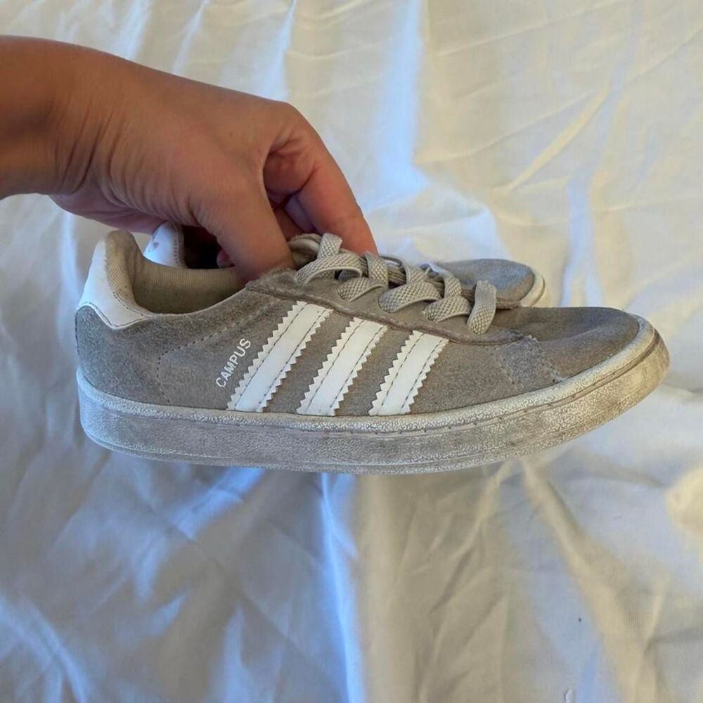 Adidas Grey and Cream Trainers